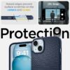 Spigen Liquid Air Designed for iPhone 15 Plus Case (2023) [Military-Grade Protection] - Navy Blue