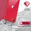 712krsDlwHS._AC_SL1200_ Miracase for iPhone SE Phone Case 3rd/2nd Generation 2022 2020 Full-Body with Built-in Glass Screen Protector, Heavy Duty 360° Protective Shockproof Bumper Cover for iPhone 8/SE 4.7 Inch, Red