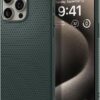 Spigen Liquid Air Designed for iPhone 15 Pro Max Case (2023) [Military-Grade Protection] - Abyss Green