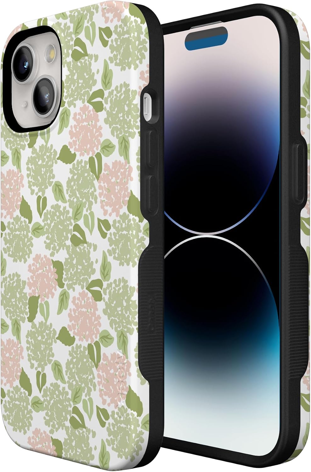 713Q66NoymL._AC_SL1500_ Casely iPhone 15 Plus Case | Hydrangea Haze | Floral Garden | Bold Protective Design | Compatible with MagSafe