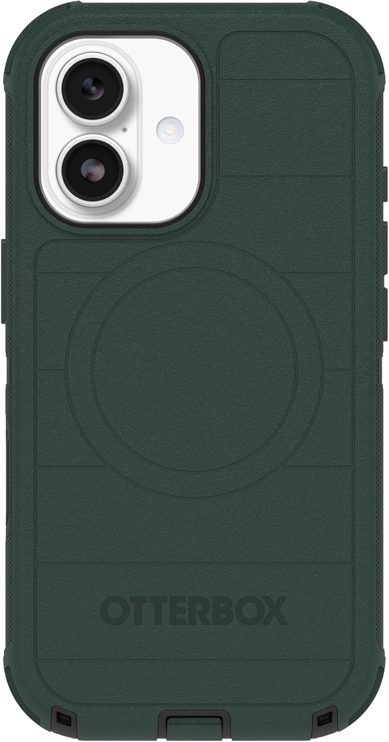 713TJYz-p2L._AC_SL1500_ OtterBox iPhone 17 (Only) - Defender Series Case - Roasted Cashew Mist (Green & Black) - Snaps on MagSafe - Tough - Rugged & Durable