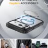 Miracase for iPhone 17 Pro Max Case 6.9" Full-Body Phone Case with Built-in Glass Screen Protector& Full Camera Protector, Camera Control [Magnetic with MagSafe] Drop Proof 17 ProMax Cover, Black