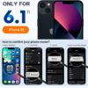 Miracase Magnetic for iPhone 13 Case, [Soft Anti-Scratch Microfiber Lining], Compatible with MagSafe, Liquid Silicone Case Shockproof Drop Protection Phone Case for 13, Lavender Gray