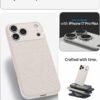 Spigen for iPhone 17 Pro Max Case, Liquid Air [TPU Covered Camera Control] [No Magnet Ring] [Military-Grade Protection] - Natural Titanium