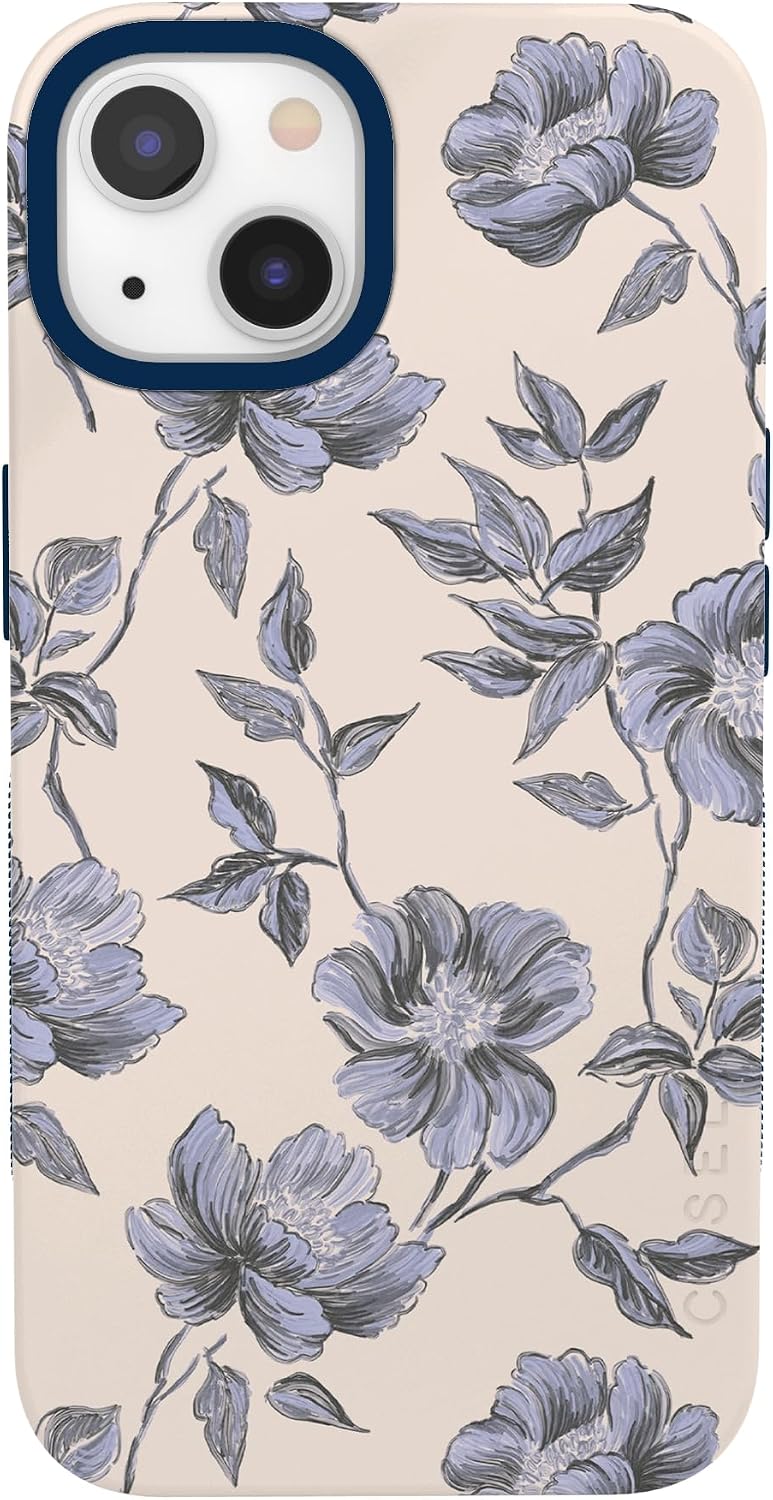 714PnddvdJL._AC_SL1500_ Casely iPhone 13 Case | Ink & Iris | Vintage Floral | Bold Protective Design | Compatible with MagSafe
