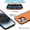 714RZPwPigL._AC_SL1500_ Casely iPhone 16 Pro Case | On the Dot | Orange Polka Dot | Bold Protective Design | Compatible with MagSafe