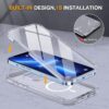 714ajcg42WL._AC_SL1200_ Miracase iPhone 13 Pro Max Glass Case - 2023 Upgrade Full-Body Clear Bumper with Magnetic Ring and 9H Screen Protector