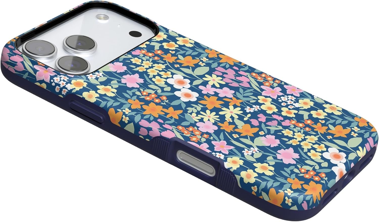 714oy8yjFL._AC_SL1500_ Casely iPhone 17 Pro Case | Full Bloom | Navy Floral | Bold Protective Design | Compatible with MagSafe