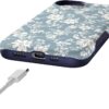714t2SX7ZDL._AC_SL1500_ Casely iPhone 16e Case | Afternoon Tea | Blue Floral | Bold Protective Design | Compatible with MagSafe