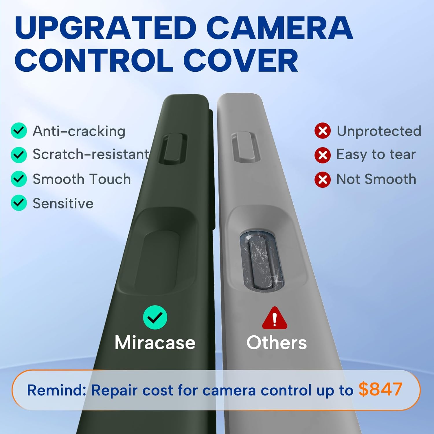 714x6liPnWL._AC_SL1500_ Miracase Magnetic for iPhone 17 Case, Compatible with MagSafe, Integrated Silicone Camera Control Cover, 3.0mm Thicken Shockproof Drop Protection Phone Case for 17,Dark Green