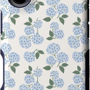 Casely iPhone 17 Case | Nantucket Cottage | Blue Hydrangea | Bold Protective Design | Compatible with MagSafe