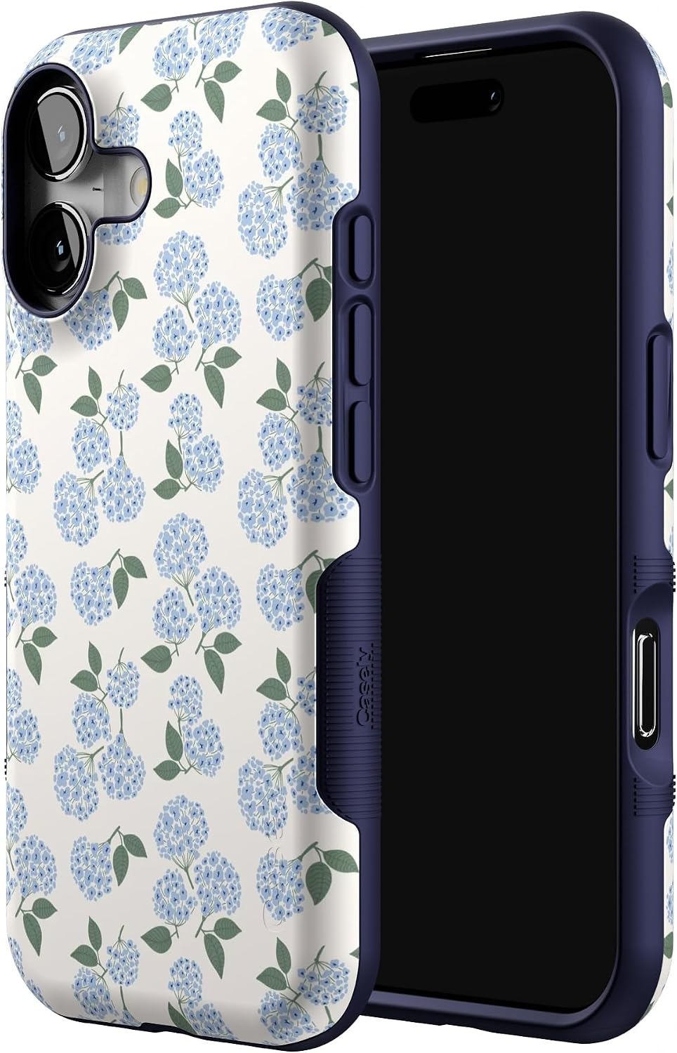 7156ur-i2vL._AC_SL1500_ Casely iPhone 17 Case | Nantucket Cottage | Blue Hydrangea | Bold Protective Design | Compatible with MagSafe