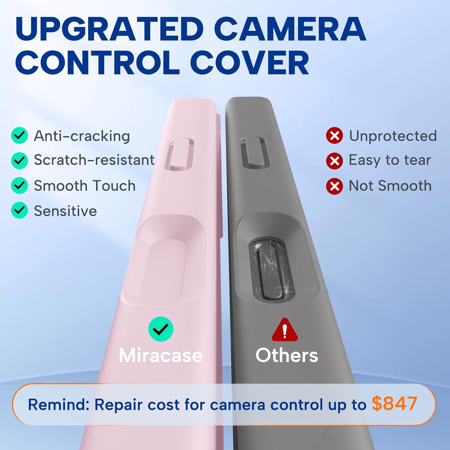 Miracase Magnetic for iPhone 17 Case, Compatible with MagSafe, Integrated Silicone Camera Control Cover, 3.0mm Thicken Shockproof Drop Protection Phone Case for 17,Sand Pink