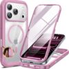 Miracase for iPhone 17 Pro Max Case 6.9" Full-Body Phone Case with Built-in Glass Screen Protector& Full Camera Protector,[Magnetic with MagSafe] Drop Proof 17 ProMax Cover, Lilac