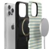 715u4F46VEL._AC_SL1500_ Casely iPhone 15 Pro Case | Pastel Picnic | Blue & Green Gingham | Bold Protective Design | Compatible with MagSafe