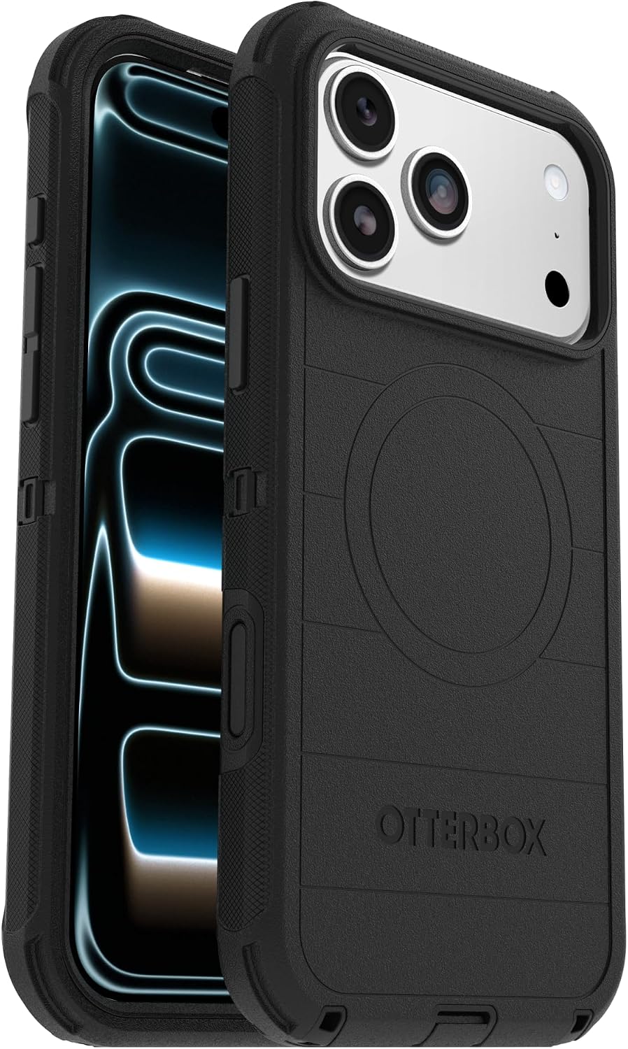 OtterBox iPhone 17 Pro Max Defender Pro Series Case - Black - Tough, Rugged & Durable iPhone Case, Snaps on MagSafe