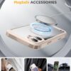 Miracase Magnetic for iPhone 16 Plus Case Full-Body Phone with Built-in Glass Screen Protector, [Compatible with MagSafe] Military Drop Proof 16 Plus Cover Bumper, Desert
