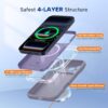 716Xhbl0pwL._AC_SL1500_ Miracase Magnetic for iPhone 17 Pro Case, Compatible with MagSafe, Integrated Silicone Camera Control Cover, 3.0mm Thicken Shockproof Drop Protection Phone Case for 17 Pro,Lavender Gray