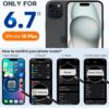 Miracase Magnetic for iPhone 15 Plus Case, [Soft Anti-Scratch Microfiber Lining], Compatible with MagSafe, Liquid Silicone Shockproof Drop Protection Phone Case for 15 Plus, Black