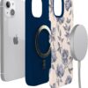 717KsxjGf6L._AC_SL1500_ Casely iPhone 13 Case | Ink & Iris | Vintage Floral | Bold Protective Design | Compatible with MagSafe