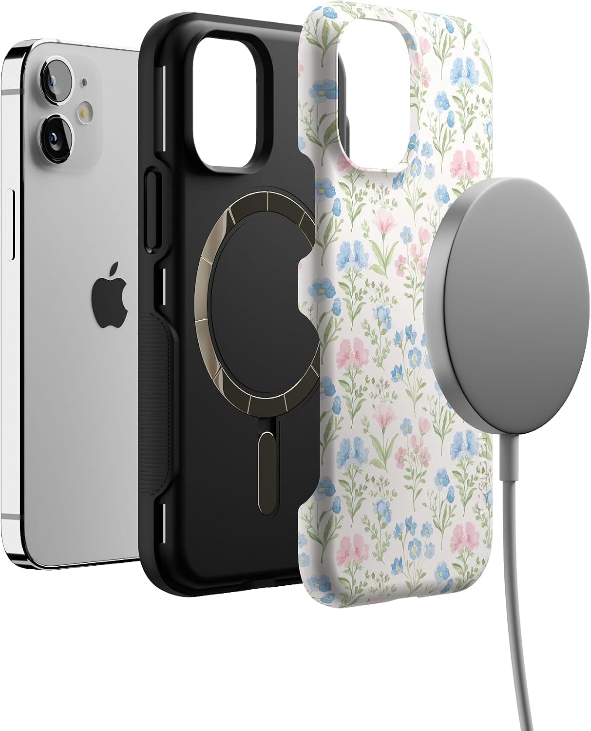 717bcYxTgeL._AC_SL1500_ Casely iPhone 12 Mini Case | Pastel Garden | Sunday Best | Bold Protective Design | Compatible with MagSafe