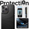 Spigen Liquid Air Designed for iPhone 14 Pro Max Case (2022) [Military-Grade Protection] - Matte Black