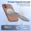 Miracase Compatible with iPhone 16 Case, [Soft Anti-Scratch Microfiber Lining], Compatible with MagSafe, Liquid Silicone Case Shockproof Drop Protection Phone Case for 16,Chocolate