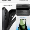 Spigen for iPhone 17 Case, Liquid Air [TPU Covered Camera Control] [No Magnet Ring] [Military-Grade Protection] - Matte Black