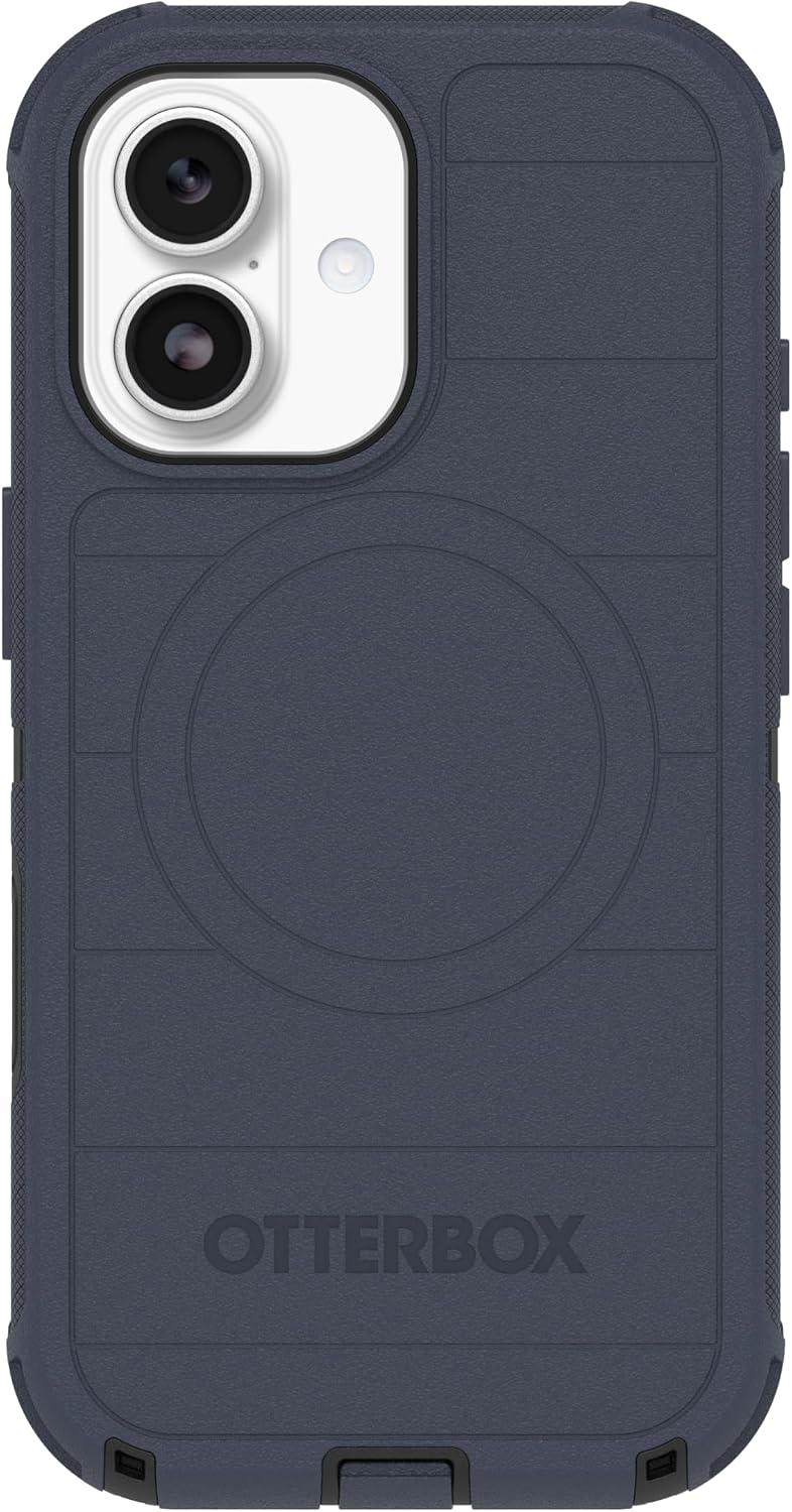 719IkjUJVyL._AC_SL1500_ OtterBox iPhone 17 (Only) - Defender Series Case - Vintage Indigo Dream (Blue & Black) - Snaps on MagSafe - Tough - Rugged & Durable