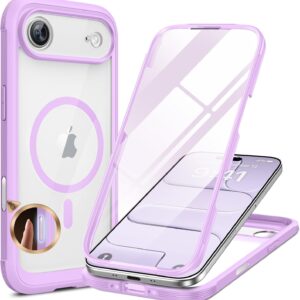 elago for iPhone 17 Case, Premium Magnetic Silicone Case, Compatible with MagSafe, Liquid Silicone Material, Protective Cover, Shockproof, Slim Phone, 6.3 inch (Purple)