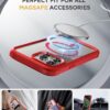 719d8Cmuj8L._AC_SL1500_ Miracase Magnetic for iPhone 15 Pro Case Full-Body Bumper Phone case with Built-in Glass Screen Protector& Camera Protector, Military Drop Proof 15 Pro Cover, Magnetic Red