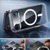 719nvZxXXYL._AC_SL1500_ ESR for iPhone Air Case, Camera Control Cover, Compatible with MagSafe, Shockproof Military-Grade Protection, Magnetic Phone Case for iPhone Air, Classic Hybrid Case, Clear