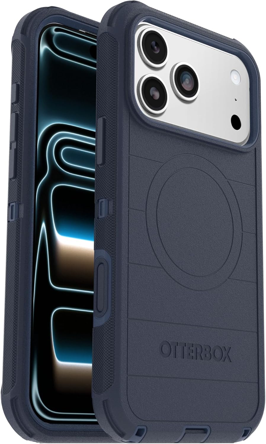 719qpTycFvL._AC_SL1500_ OtterBox iPhone 17 Pro Max Defender Pro Series Case - Blue Sentiment - Tough, Rugged & Durable iPhone Case, Snaps on MagSafe