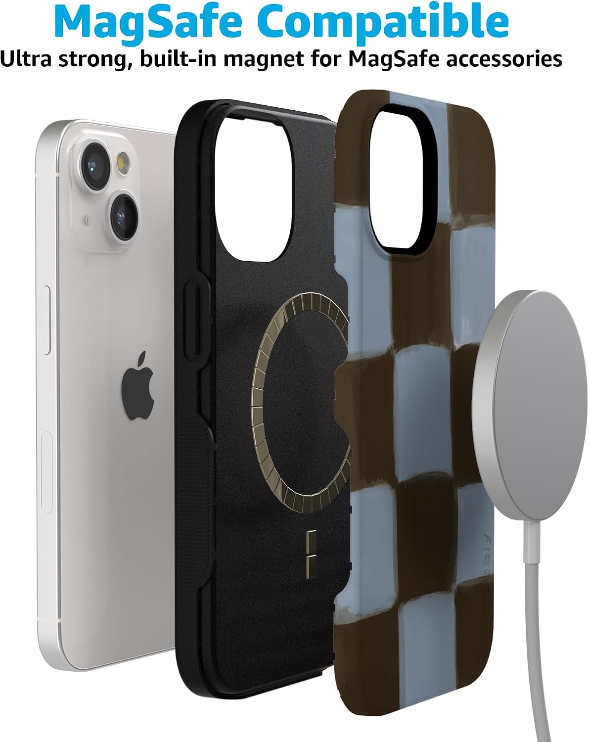 71A4s-1g8L._AC_SL1500_ Casely iPhone 15 Plus Case | Up River | The Boyfriend Collection | Bold Protective Design | Compatible with MagSafe