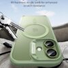71AIoX42YfL._AC_SL1500_ ESR for iPhone 17 Case, Camera Control Cover, Compatible with MagSafe, Shockproof Military-Grade Protection, Magnetic Phone Case for iPhone 17, Classic Hybrid Case, Frosted Light Green