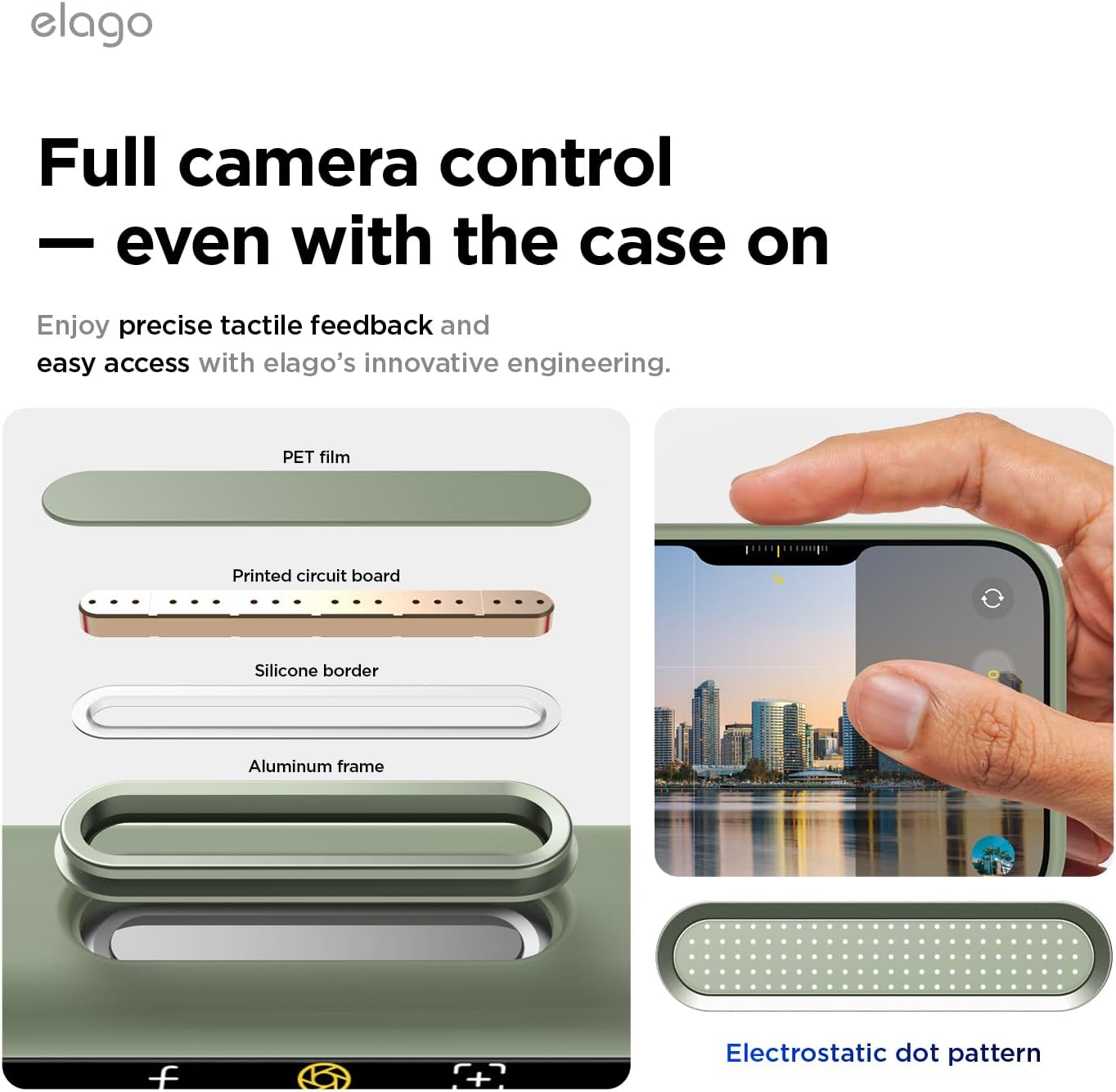 elago for iPhone 17 Pro Case, Premium Magnetic Silicone Case, Compatible with MagSafe, Liquid Silicone Material, Protective Cover, Shockproof, Slim Phone, 6.3 inch (Khaki Green)