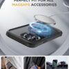 Miracase for iPhone 15 Pro Max Case with 360° Magnetic Ring Stand [Compatible with Magsafe] Full-Body Drop Proof Bumper Phone Case with Built-in 9H Tempered Glass Screen Protector,Black