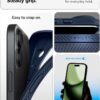 Spigen for iPhone 17 Case, Liquid Air [TPU Covered Camera Control] [No Magnet Ring] [Military-Grade Protection] - Navy Blue