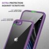 71B8EGnZlZS._AC_SL1200_ Miracase Crossbody Phone Lanyard Cases, Clip and Go Strap for iPhone SE, Adjustable Crossbody Cell Belt with Zippered Pouch, Neck Shoulder Cell Lanyard for Women, Purple
