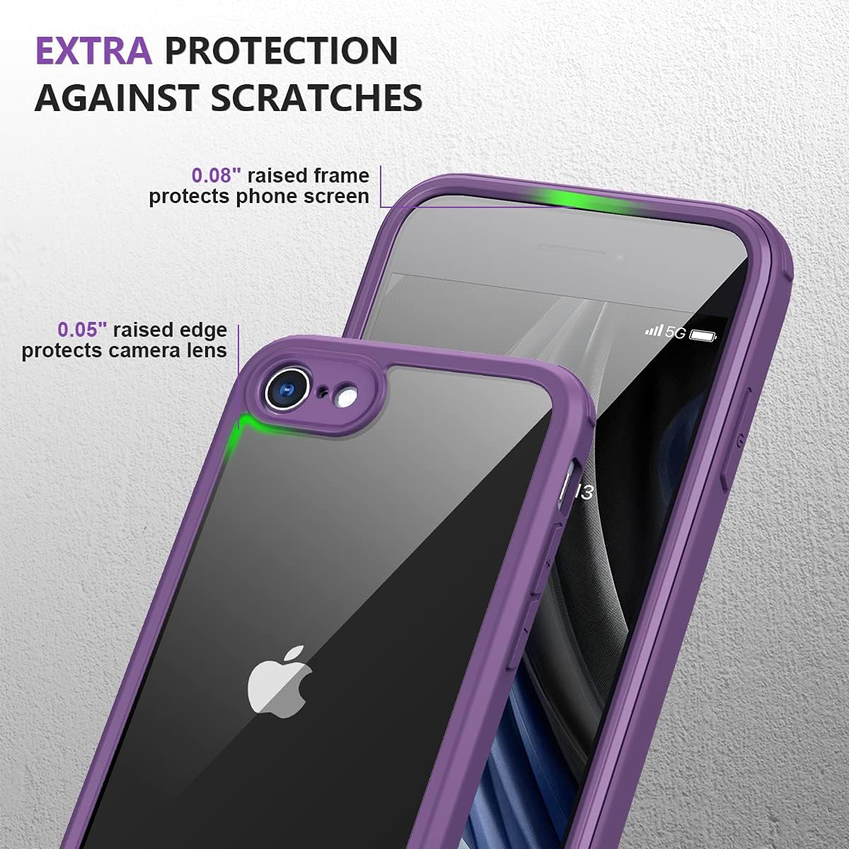 71B8EGnZlZS._AC_SL1200_ Miracase Crossbody Phone Lanyard Cases, Clip and Go Strap for iPhone SE, Adjustable Crossbody Cell Belt with Zippered Pouch, Neck Shoulder Cell Lanyard for Women, Purple