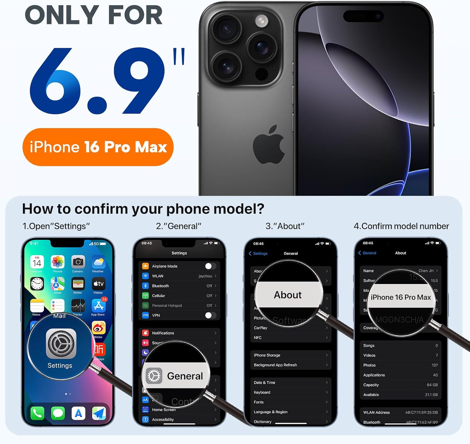Miracase Magnetic for iPhone 16 Pro Max Case, [Soft Anti-Scratch Microfiber Lining], Compatible with MagSafe, Liquid Silicone Case Shockproof Drop Protection Phone Case for 16 ProMax,Blackcurrant