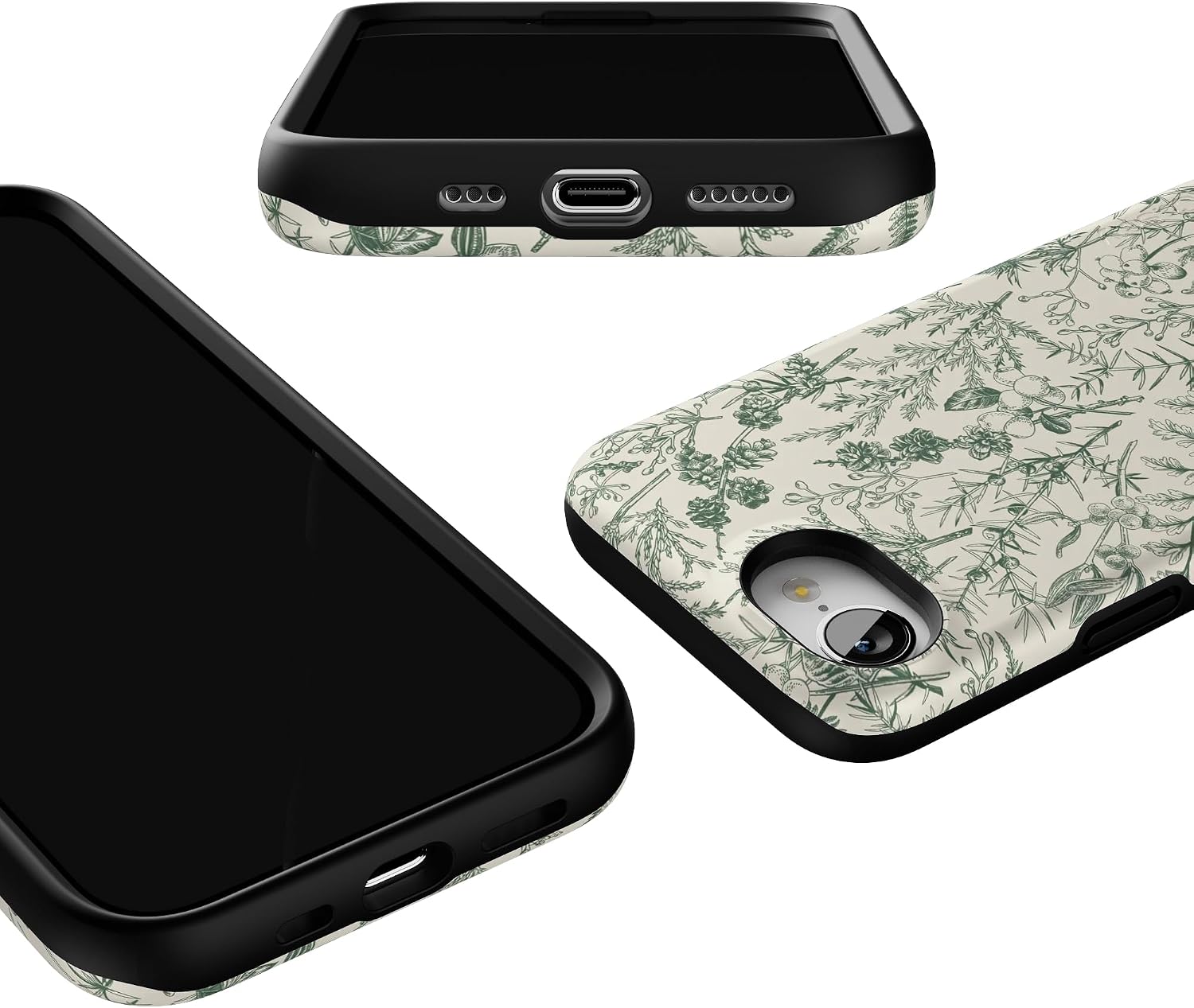 71ByTQqeifL._AC_SL1500_ Casely iPhone 16e Case | Sage Garden | Green Floral | Bold Protective Design | Compatible with MagSafe