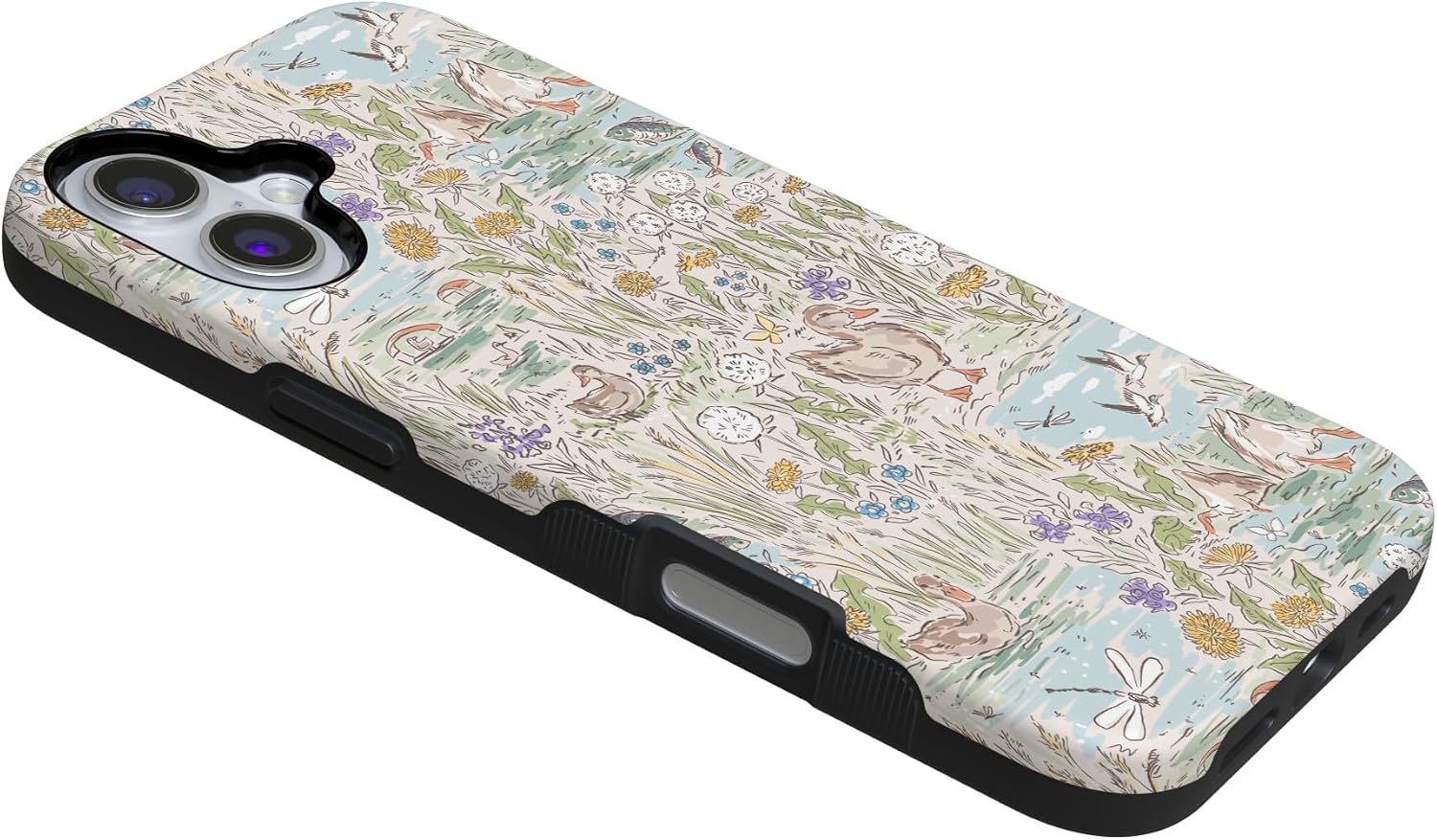 71C0IznXscL._AC_SL1500_ Casely iPhone 16 Plus Case | The Waddle Path | Duck Pond | Bold Protective Design | Compatible with MagSafe