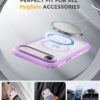 Miracase Magnetic for iPhone Air Case 6.5" [Compatible with MagSafe] Full-Body Phone Case with Built-in Glass Screen Protector & Camera Control,Drop Proof iPhone 17 Air Case Cover, Purple