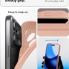 Spigen for iPhone 17 Pro Max Case, Liquid Air [TPU Covered Camera Control] [No Magnet Ring] [Military-Grade Protection] - Rose Titanium