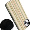 71CU76A06KL._AC_SL1500_ Casely iPhone 14 Case | Sweet Stripes | Rainbow Pastel | Bold Protective Design | Compatible with MagSafe