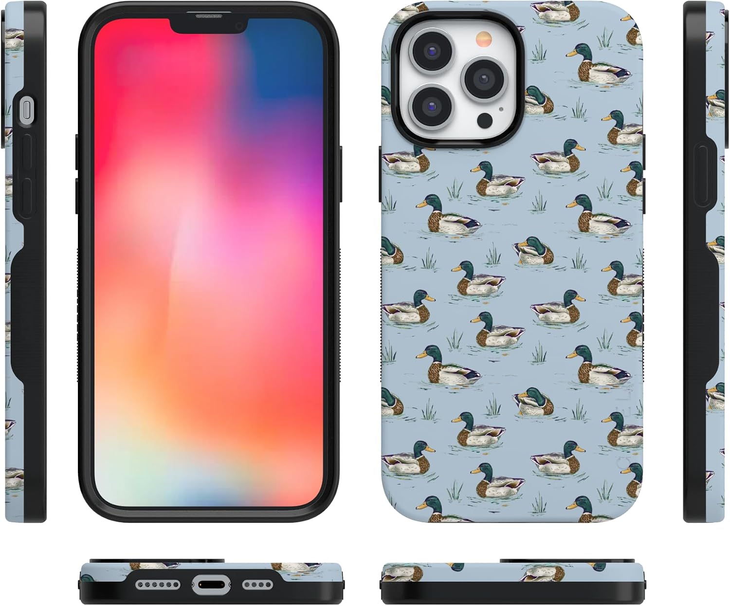 71Cj6MjVduL._AC_SL1500_ Casely iPhone 13 Pro Case | Blue Mallard & Co. | The Boyfriend Collection | Bold Protective Design | Compatible with MagSafe