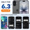 Miracase Magnetic for iPhone 17 Case, Compatible with MagSafe, Integrated Silicone Camera Control Cover, 3.0mm Thicken Shockproof Drop Protection Phone Case for 17,Sunset Orange