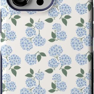 71Cpc7l77dL._AC_SL1500_ Casely iPhone 13 Pro Case | Nantucket Cottage | Blue Hydrangea | Bold Protective Design | Compatible with MagSafe