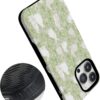 71DeocG7rL._AC_SL1500_ Casely iPhone 14 Pro Case | Hop to it | Green Bunny | Bold Protective Design | Compatible with MagSafe